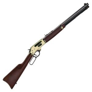 Henry Brass Lever Action Side Gate Polished Hardened Brass Lever Action Rifle - 30-30 Winchester - 20in