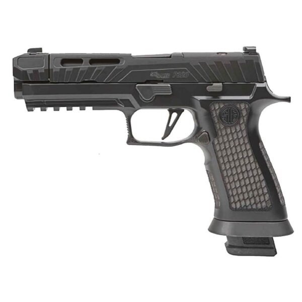 Sig Sauer P320 Spectre Comp Blackout 9mm Luger 4.6in Cerakote Pistol - 21+1 Rounds