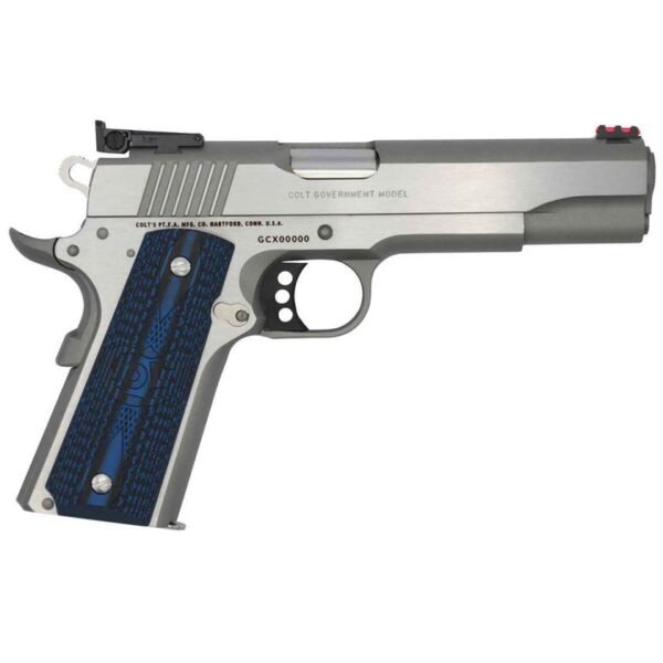 H139 Colt Gold Cup Lite 38 Super Auto 5in Stainless Pistol - 9+1 Rounds