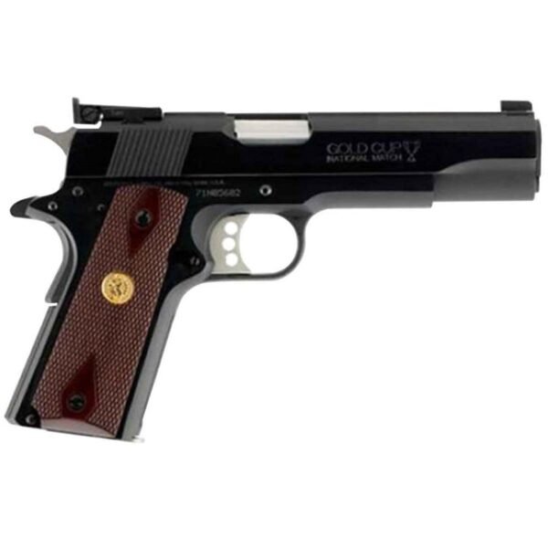 H148 Colt Gold Cup National Match 38 Super Auto 5in Blue Pistol - 9+1 Rounds