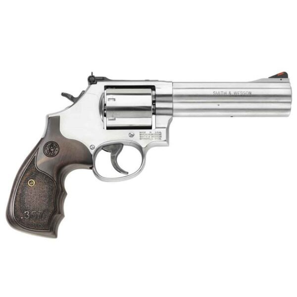 Smith & Wesson Model 60 w/Adjustable Rear Sight 357 Magnum 3in Satin Stainless/Black Revolver - 5 Rounds