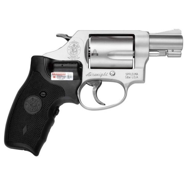 Smith & Wesson Model 637 Airweight w/Crimson Trace Lasergrip 38 Special 1.88in Matte Silver/Black Revolver - 5 Rounds