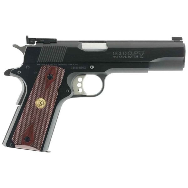 Colt Gold Cup National Match 1911 45 Auto (ACP) Blued Pistol - 8+1 Rounds