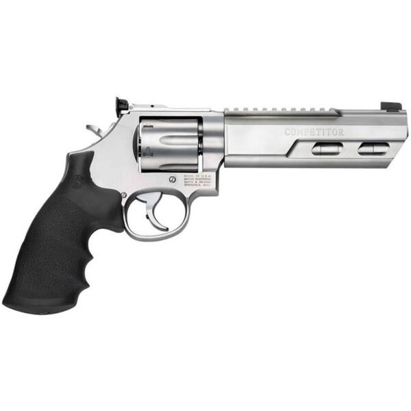 Smith & Wesson Performance Center Model 686 Competitor Weighted Barrel 357 Magnum 6in Matte Silver Revolver - 6 Rounds