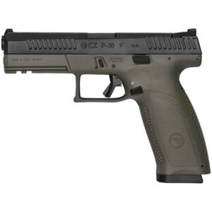 CZ P-10 F 9mm Luger 4.5in Black/OD Green Pistol - 10+1 Rounds