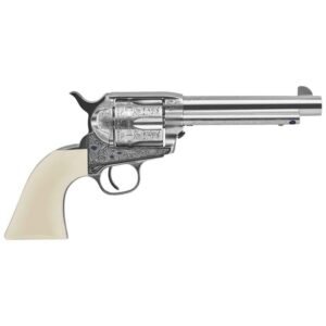 Uberti Outlaws and Lawmen Teddy 45 (Long) Colt 5.5in Polished Nickel Revolver - 6 Rounds