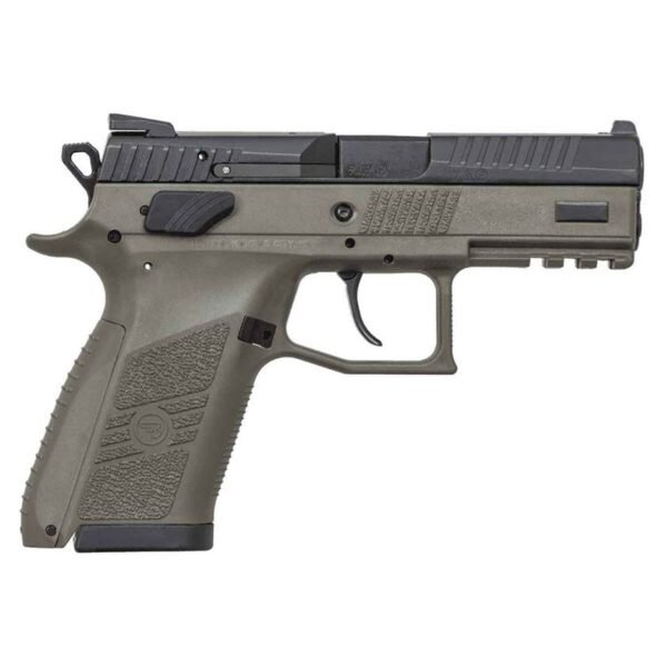 CZ P-07 9mm Luger 3.75in Black/OD Green Pistol - 10+1 Rounds