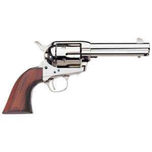 Uberti 1873 Single Action Cattleman 45 (Long) Colt 4.75in Polished Nickel Revolver - 6 Rounds