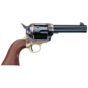 Uberti 1873 Single Action Cattleman Brass 45 (Long) Colt 5.5in Blued Revolver - 6 Rounds
