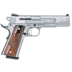 Smith & Wesson Engraved 1911 45 Auto (ACP) 5in Stainless Pistol - 8+1 Rounds