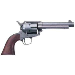 Uberti 1873 Single Action Cattleman Old West 45 (Long) Colt 5.5in Antique Steel Revolver - 6 Rounds