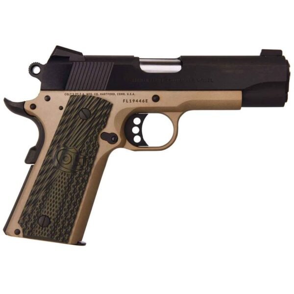 Colt Lightweight Commander 45 Auto (ACP) 4.25in Flat Dark Earth Anodized Frame Pistol - 8+1 Rounds