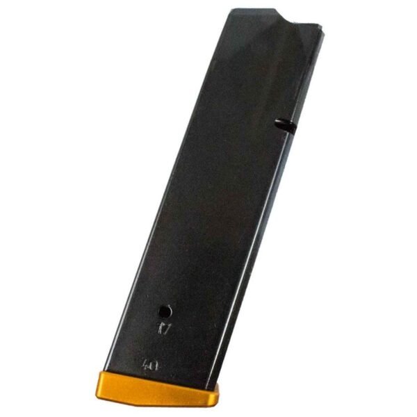 CZ USA Black/Orange CZ 75 TS 40 S&W Handgun Magazine - 17 Rounds