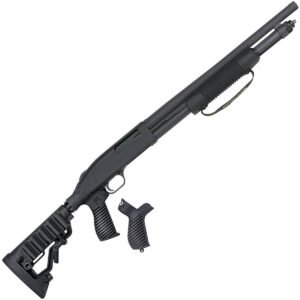 Mossberg 590 7-Shot Adjustable Stock Black 12 Gauge 3in Pump Action Shotgun - 18.5in