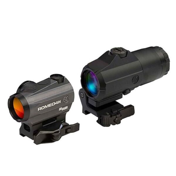 Sig Sauer ROMEO4H 1x Red Dot and JULIET4 4x Magnifier Combo