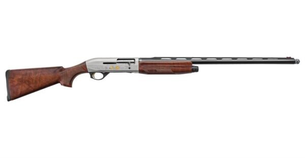 S94 Benelli Montefeltro Silver Featherweight 20 Gauge Shotgun with Engraved Nickel Receiver