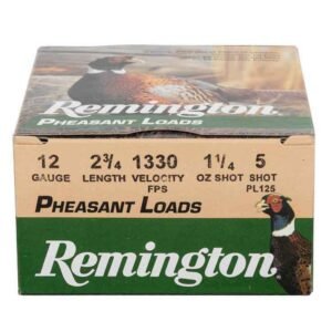 Remington Pheasant Loads 12 Gauge 2-3/4in #5 1-1/4oz Upland Shotshells - 25 Rounds