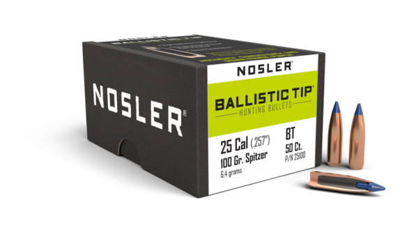 25 CALIBER 100GR BALLISTIC TIP HUNTING (50CT)