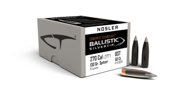 270 CALIBER 130GR BALLISTIC SILVERTIP (50CT)