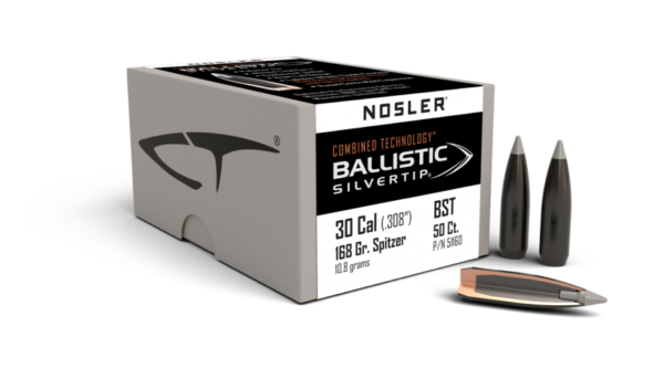 30 CALIBER 168GR BALLISTIC SILVERTIP (50CT)