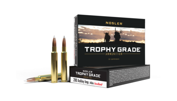 280 ACKLEY IMPROVED 140GR ACCUBOND TROPHY GRADE AMMUNITION