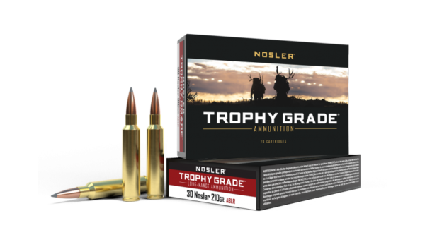 30 NOSLER 210GR ACCUBOND TROPHY GRADE LONG RANGE AMMUNITION