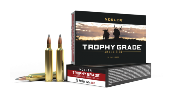 26 NOSLER 142GR ACCUBOND LONG RANGE TROPHY GRADE AMMUNITION