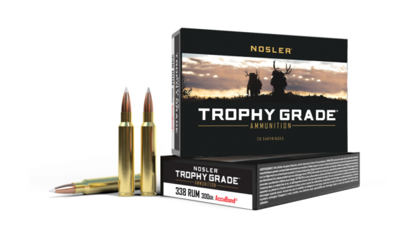 338 RUM 300GR ACCUBOND TROPHY GRADE AMMUNITION