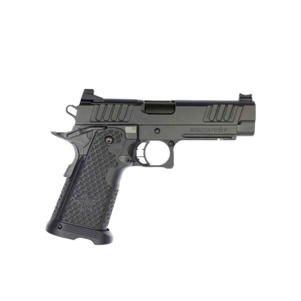 Staccato P 9mm Luger 4.4in Billet Steel Diamond Like Carbon Pistol - 20+1 Rounds