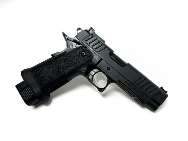 Staccato P 9mm Optic Ready 2011 Pistol with 4.4 Inch DLC Bull Barrel and Black DLC Finish