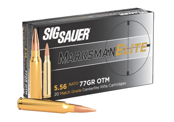 SIG SAUER 5.56X45MM, 77GR, MARKSMAN ELITE, OTM