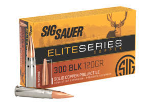 SIG SAUER 300BLK, 120GR, Elite Hunting Solid Copper