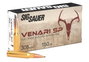SIG SAUER 308 Winchester, 150GR, VENARI Soft Point Hunting