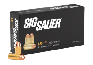 SIG SAUER 45AUTO, 230GR, Elite Ball, FMJ