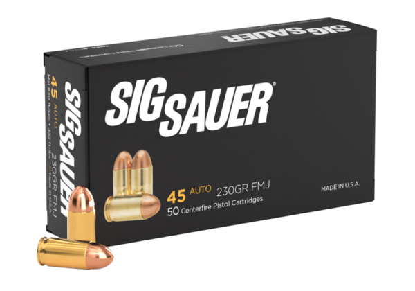 SIG SAUER 45AUTO, 230GR, Elite Ball, FMJ