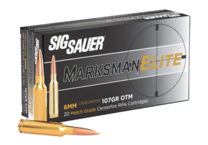 SIG SAUER 6MM Creedmoor, 107GR, Elite Match Grade, OTM