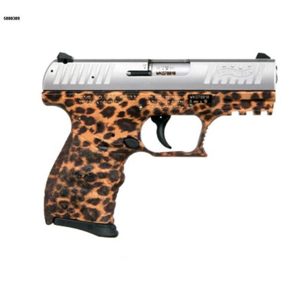 Walther CCP 9mm Luger 3.54in Cheetah Stainless Pistol - 8+1 Rounds