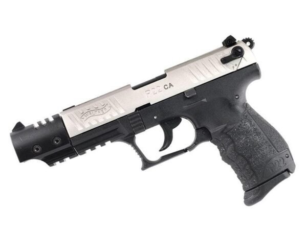 Walther CA P22 Target .22LR 5" 10rd Pistol, Nickel