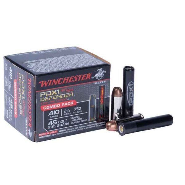 Winchester Supreme PDX1 Defender 410ga/45 (Long) Colt Combo Handgun Ammo - 20 Rounds