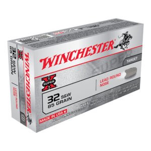 Winchester Super X 32 S&W 85gr Lead Round Nose Handgun Ammo - 50 Rounds
