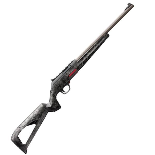 Winchester Wildcat 22 Long Rifle Matte Black/Forged Carbon Gray Perma-Cote Semi Automatic Rifle - 18in