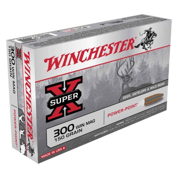 Winchester Super-X 300 Winchester Magnum 150gr PP Rifle Ammo - 20 Rounds