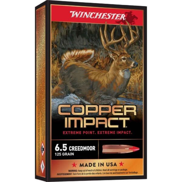 Winchester Copper Impact 6.5 Creedmoor 125gr Extreme Point Rifle Ammo - 20 Rounds