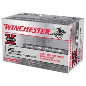 Winchester Super-X 22 Short 29gr LRN Rimfire Ammo - 50 Rounds