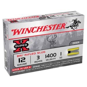 Winchester Super X 12 Gauge 3in 1oz Slug Shotshells - 5 Rounds