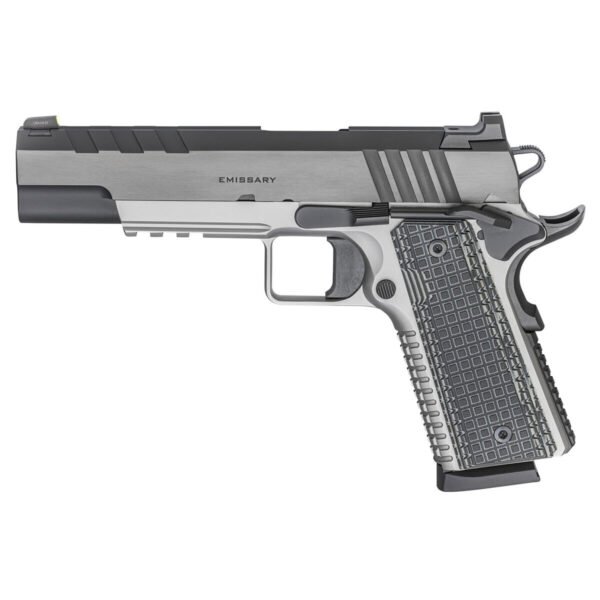 Springfield Armory 1911 Emissary 45 Auto (ACP) 5in Stainless/Black Pistol - 8+1 Rounds