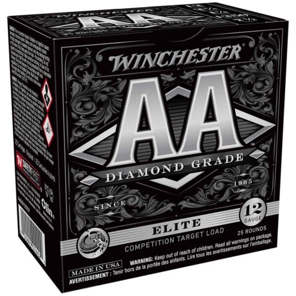 Winchester AA Diamond Grade 12 Gauge 2-3/4in #7.5 1-1/8oz Target Shotshells - 25 Rounds
