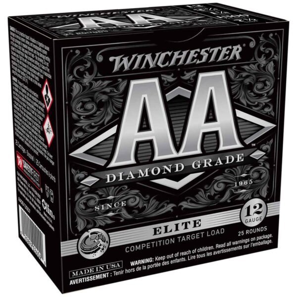 Winchester AA Diamond Grade 12 Gauge 2-3/4in #7.5 1-1/8oz Target Shotshells - 25 Rounds
