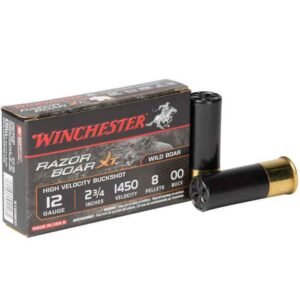 Winchester Razorback XT 12 Gauge 2-3/4in 00 Buck Buckshot Shotshells - 5 Rounds