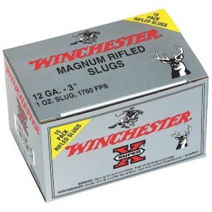 Winchester Super X 12 Gauge 3in Rifled Slug 1oz Slug Shotshells - 15 Rounds